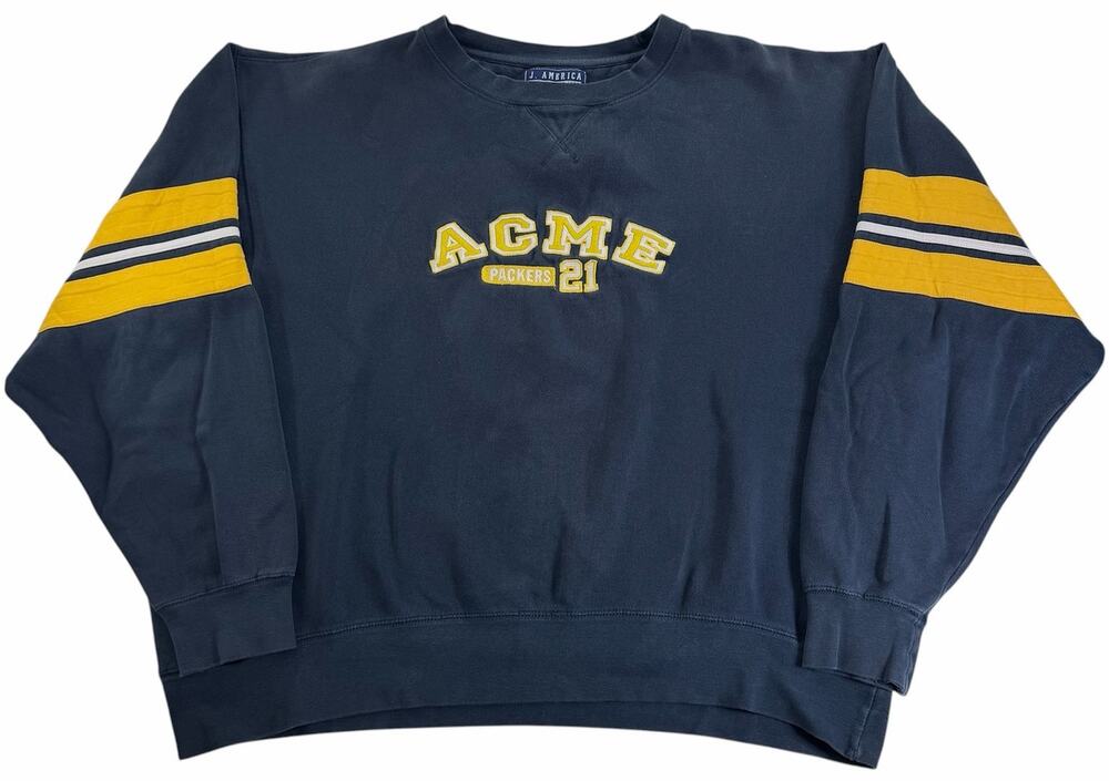 Vintage 90s Green Bay Packers ACME Crewneck Men's XXL Embroidered Sweatshirt